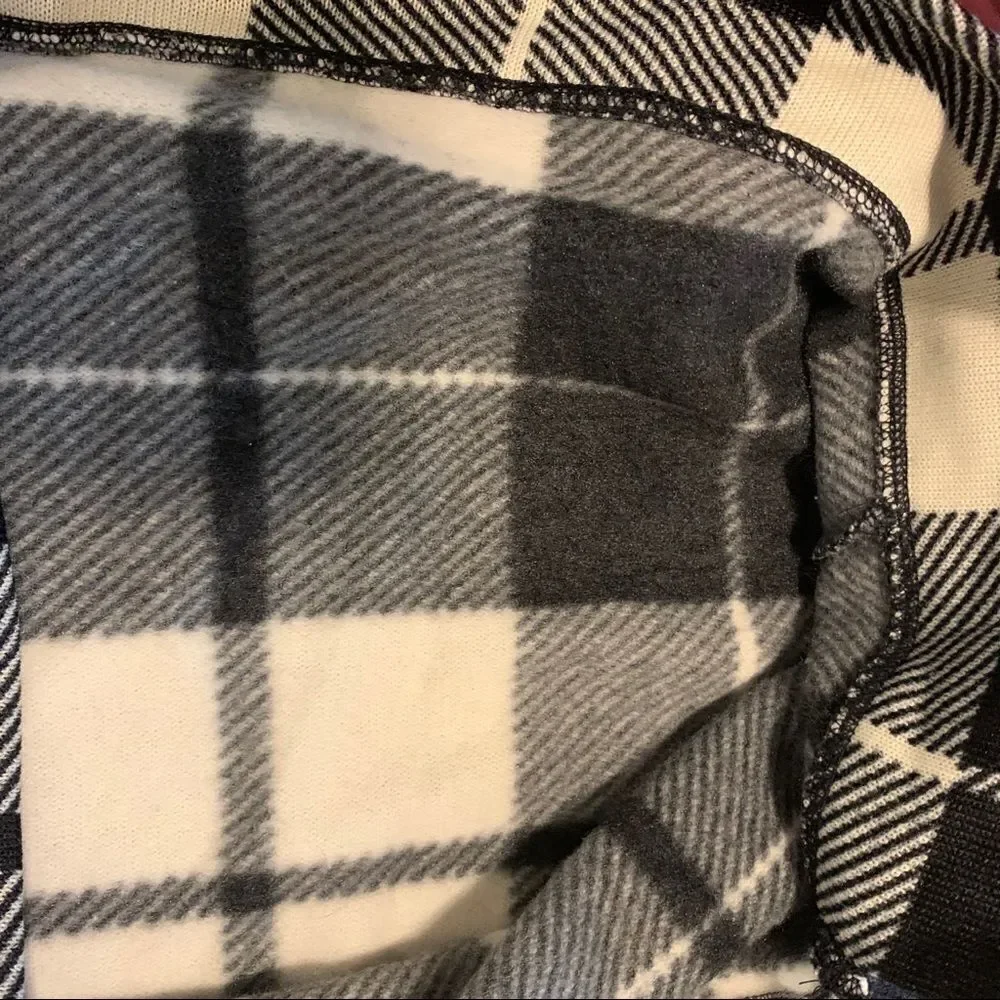 ST JOHNS BAY Buffalo Plaid Fleece Lined Hoodie S